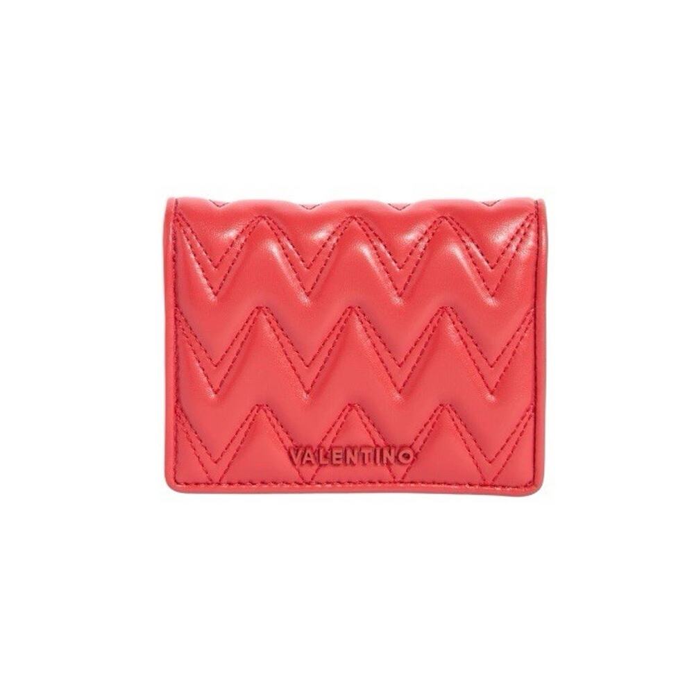 Valentino by Mario Valentino‎ Quilted Leather Bifold Wallet in Red